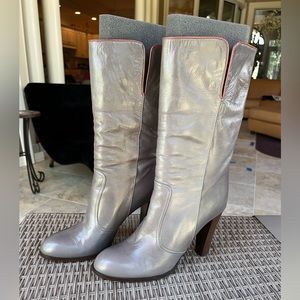 Chloe leather fold over boots, size 41(11).
